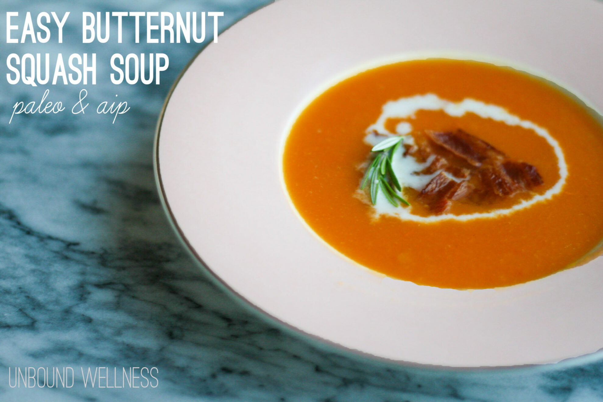 AIP & paleo butternut squash soup