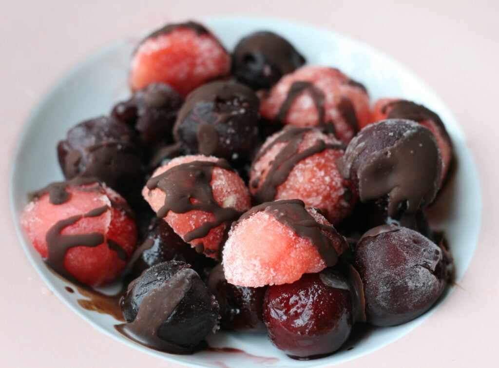  Frozen Chocolate Fruit Salad (AIP, Paleo)