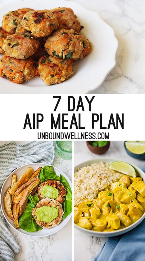 7 day AIP meal plan