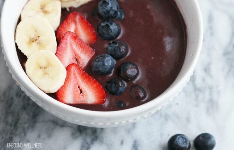 Gut Healing Acai Bowl (Paleo, AIP, Dairy Free) - Unbound Wellness