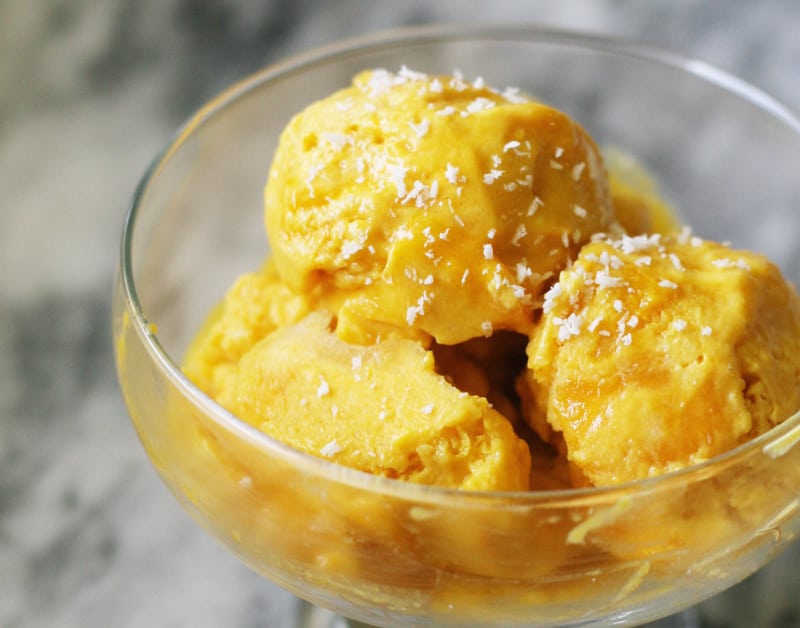 Turmeric Mango Coconut Ice Cream (Dairy-free, Paleo, AIP ...