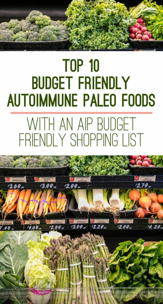 Top 10 AIP Budget Friendly Foods & AIP Friendly Shopping List