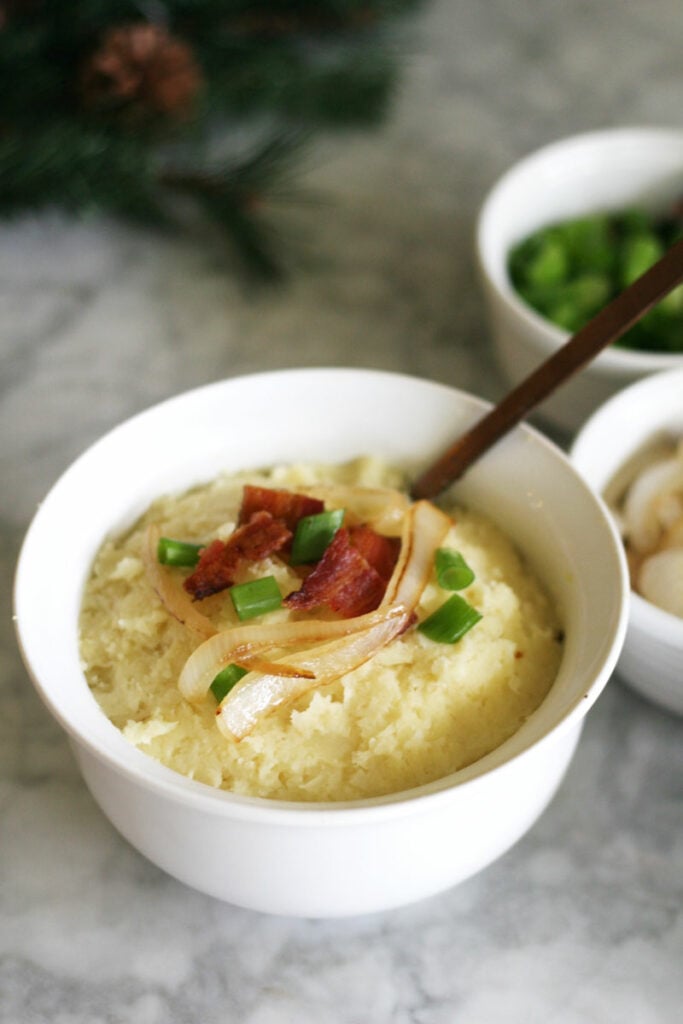 Loaded Holiday Parsnip Mash (Paleo & AIP Mashed Potatoes)