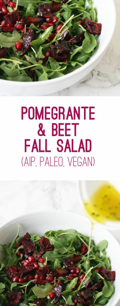 Pomegranate Beet Fall Salad (AIP, Paleo, Vegan)