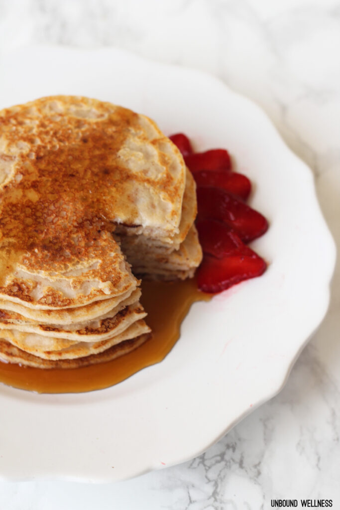 Paleo Eggfree Pancakes with Almond Flour Unbound Wellness