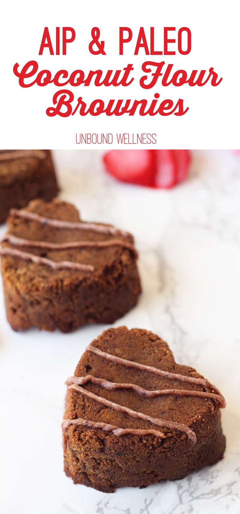 AIP Coconut Flour Brownies (perfect for Valentine's Day!)