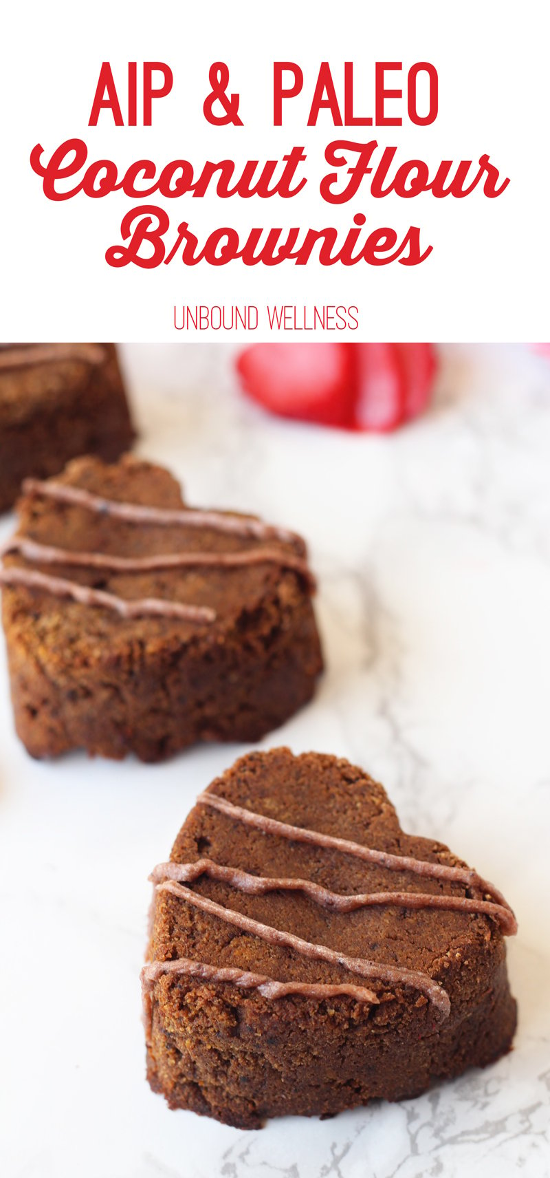 AIP Coconut Flour Brownies (perfect for Valentine's Day!)