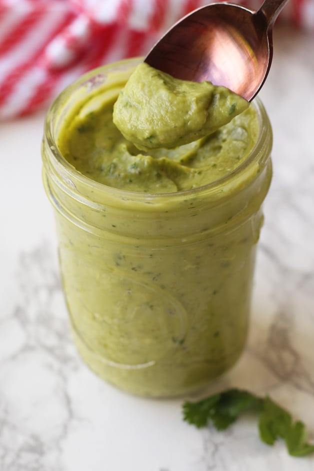 Avocado Cilantro Lime Sauce (Paleo, AIP, Whole 30)