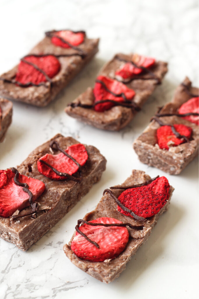 Chocolate Strawberry Collagen Protein Bars (AIP, Paleo, GF)