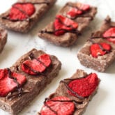 Chocolate Strawberry Collagen Protein Bars (AIP, Paleo, GF)