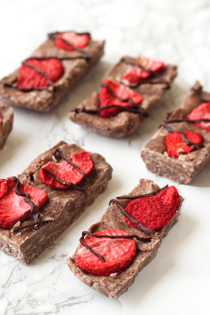 Chocolate Strawberry Collagen Protein Bars (AIP, Paleo, GF)