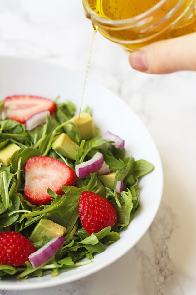 Paleo and Whole30 Strawberry Vinaigrette Dressing, Vegetarian