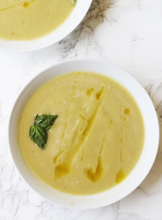 Basil Zucchini Summer Soup in The Instant Pot (Paleo, AIP 