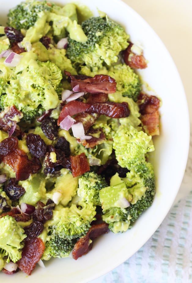Avocado Bacon Broccoli Salad (Paleo, AIP, Whole 30) - Unbound Wellness