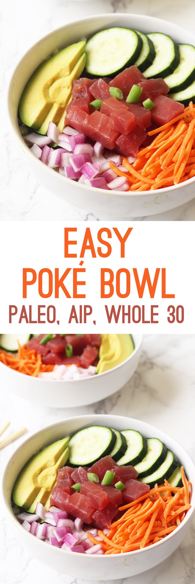 Epic Whole30 Poke Bowl - The Wooden Skillet