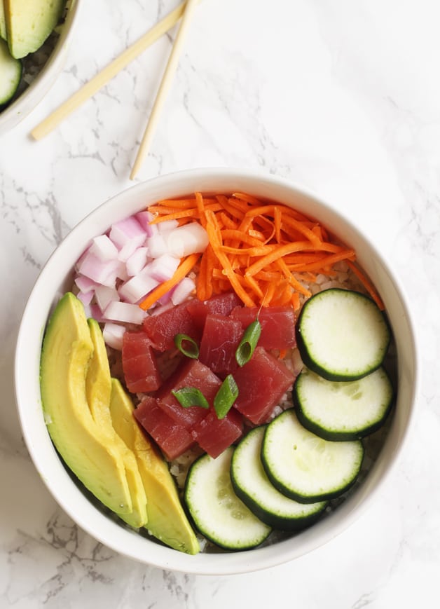 Easy Poké Bowl (Paleo, Whole 30, AIP) - Unbound Wellness