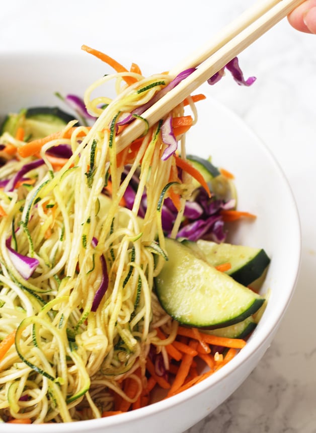 Asian Veggie Noodle Bowl (Whole 30, Paleo, AIP) Unbound Wellness