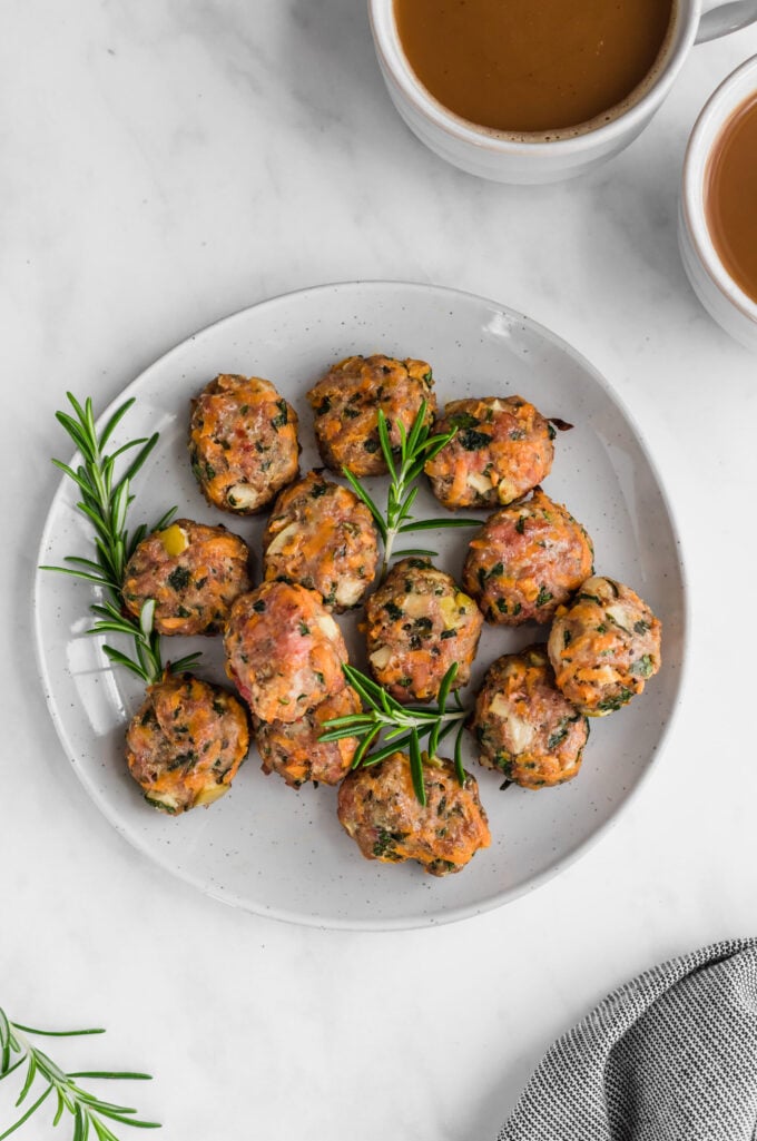 chicken sausage poppers on a plate