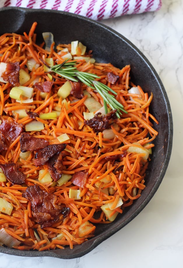 Carrot Apple & Bacon Breakfast Hash (Whole 30, Paleo, AIP) - Unbound