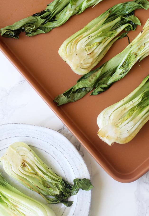 Easy Oven Roasted Baby Bok Choy (Paleo, Whole 30, AIP) Unbound Wellness