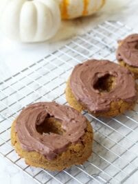 Paleo Pumpkin Donuts with Chocolate Frosting (AIP, Gluten free)