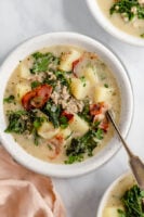 Zuppa Toscana in a bowl