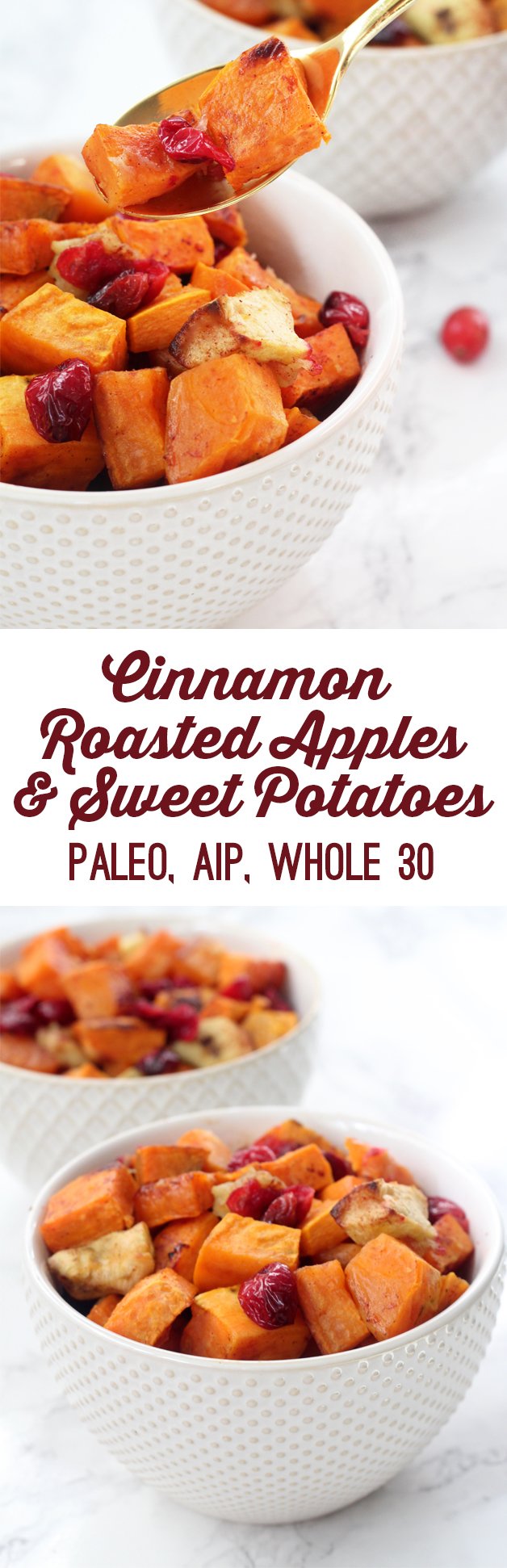 Roasted Cinnamon Sweet Potatoes & Apples