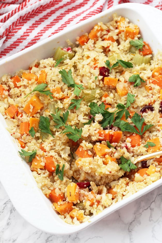 Paleo Thanksgiving Cauliflower Stuffing (AIP, Whole 30 & Low Carb ...