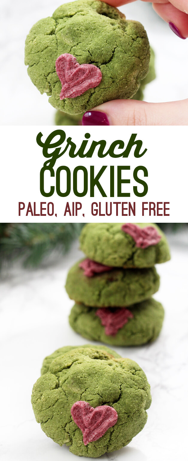 Grinch Cookies (Paleo, AIP, GF)