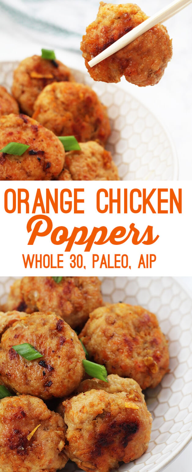 Orange Chicken Poppers (Paleo, Whole 30, AIP)