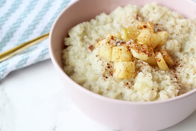 Grain Free Cauliflower "Oatmeal" (Paleo, AIP, Whole30)