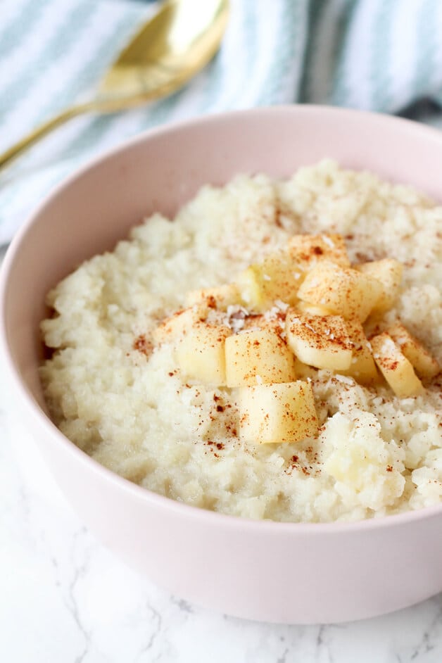 Grain Free Cauliflower "Oatmeal" (Paleo, AIP, Whole30)