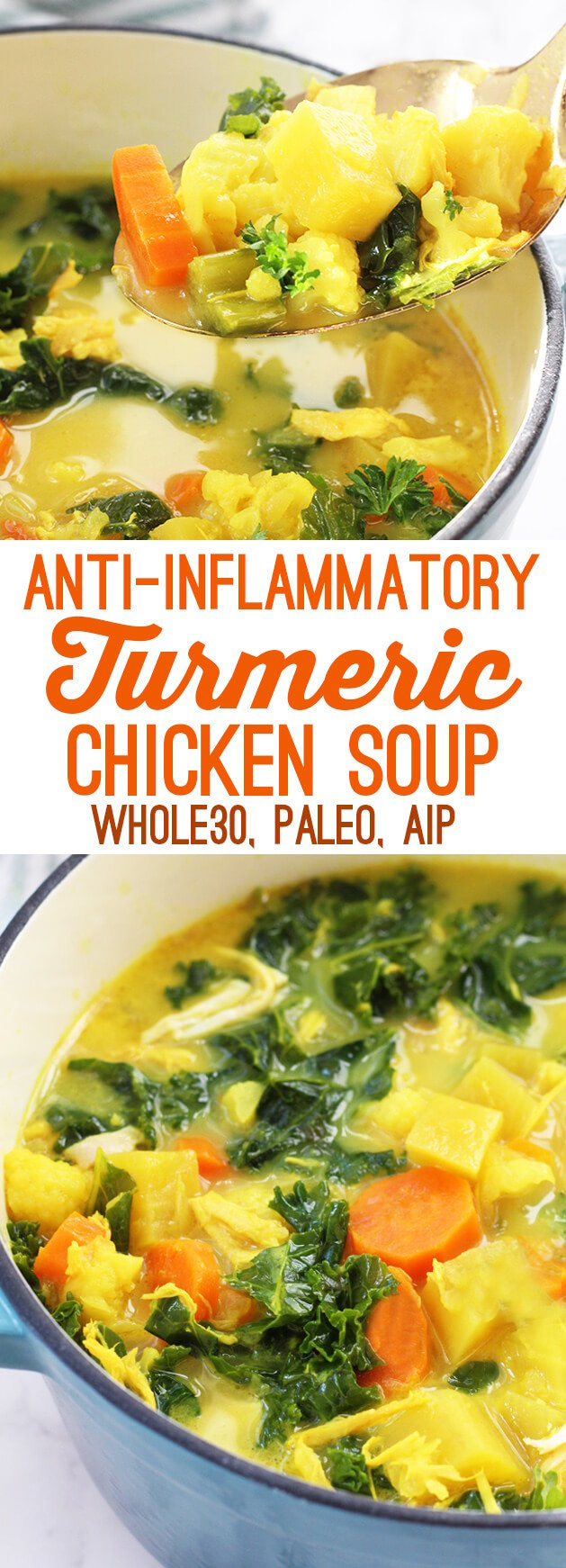 Anti-Inflammatory Turmeric Chicken Soup (Paleo, AIP, Whole 30 ...