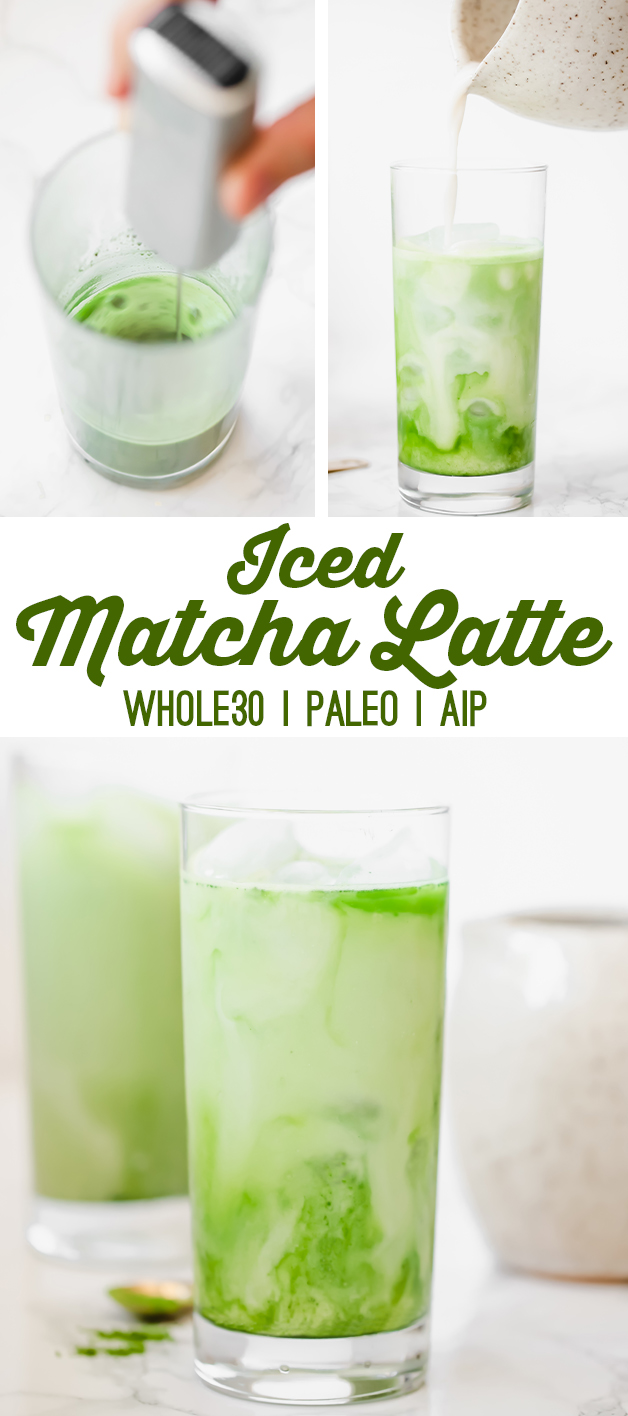 Iced Matcha Latte (Whole30, Dairy Free) - Nom Nom Paleo®