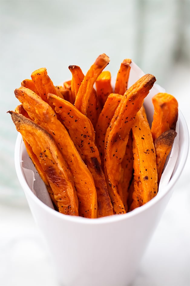 Crispy Baked Sweet Potato Fries (Paleo, Whole30) • One Lovely Life