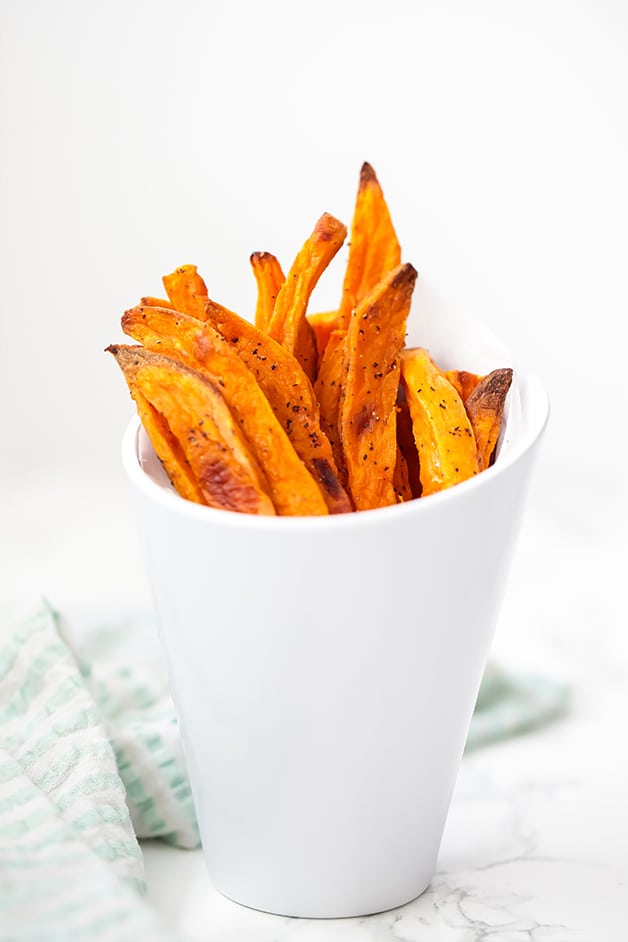 Healthy Baked Sweet Potato Fries - Gluten Free & Paleo