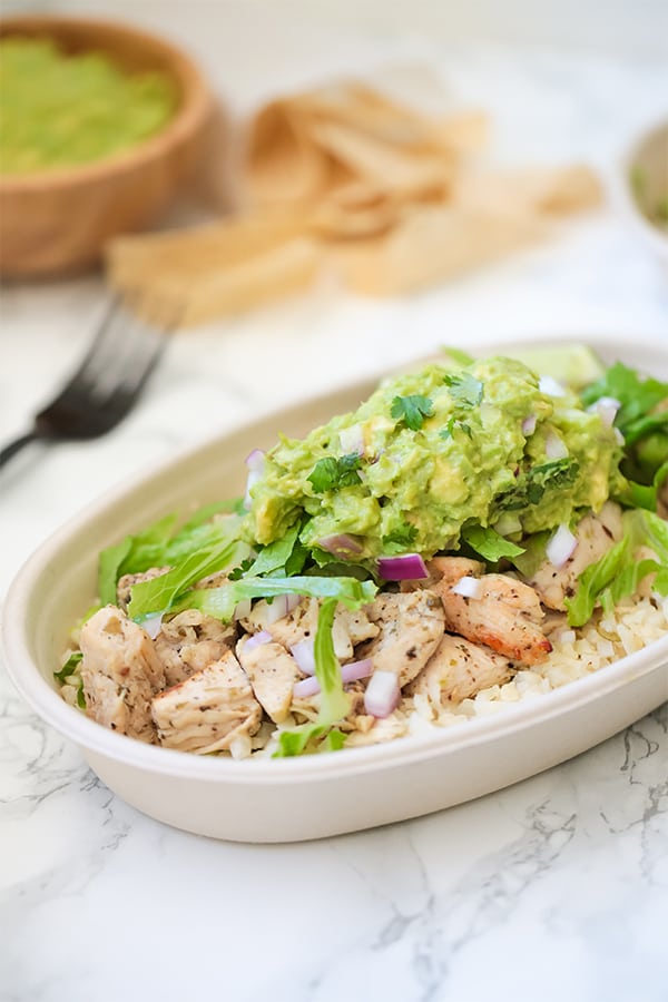 Copycat Chipotle Chicken Burrito Bowl (Whole30, Paleo, AIP)