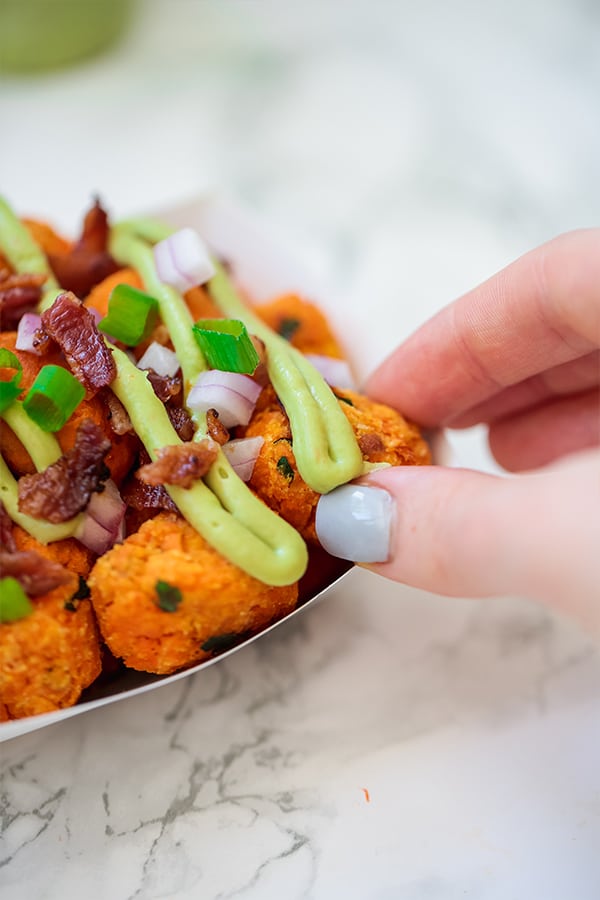 Loaded Sweet Potato Tater Tots (Paleo, Dairy Free, AIP) Unbound Wellness