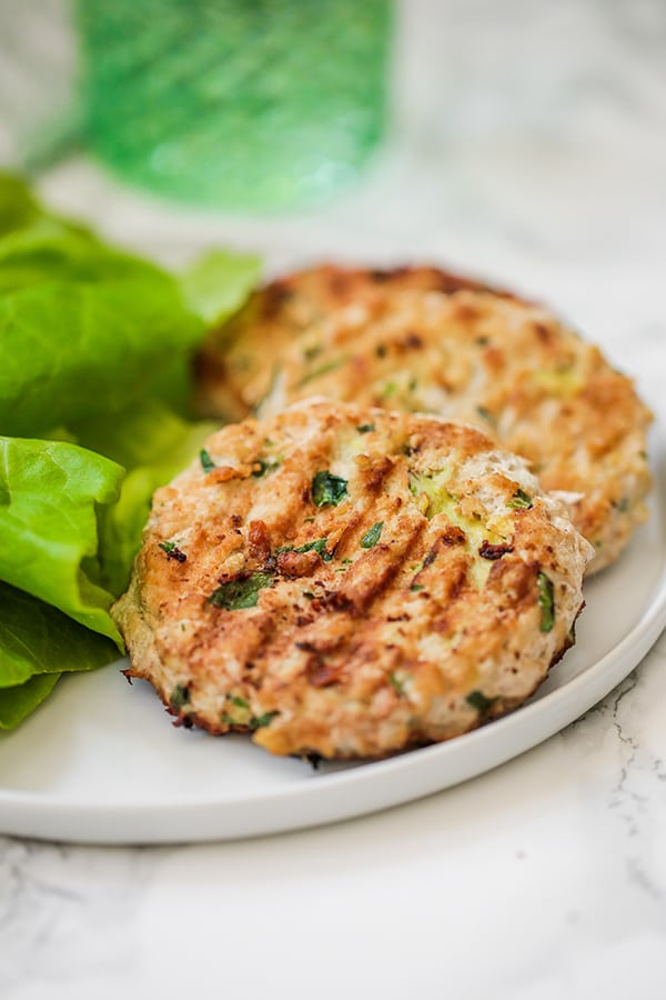 Spinach Avocado Chicken Burgers (Whole30, Paleo, AIP)