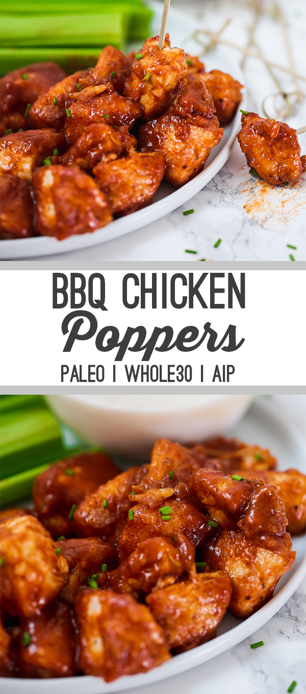 BBQ Chicken Poppers (Paleo, Whole30, AIP)
