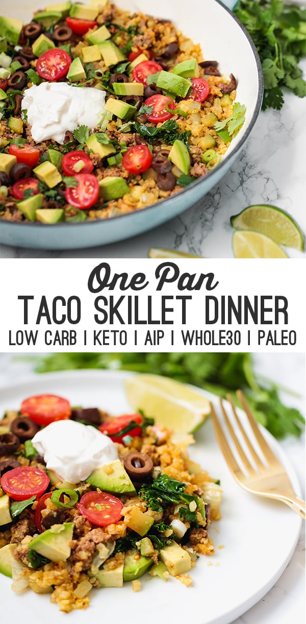 Healthy One-Pan Taco Breakfast Skillet