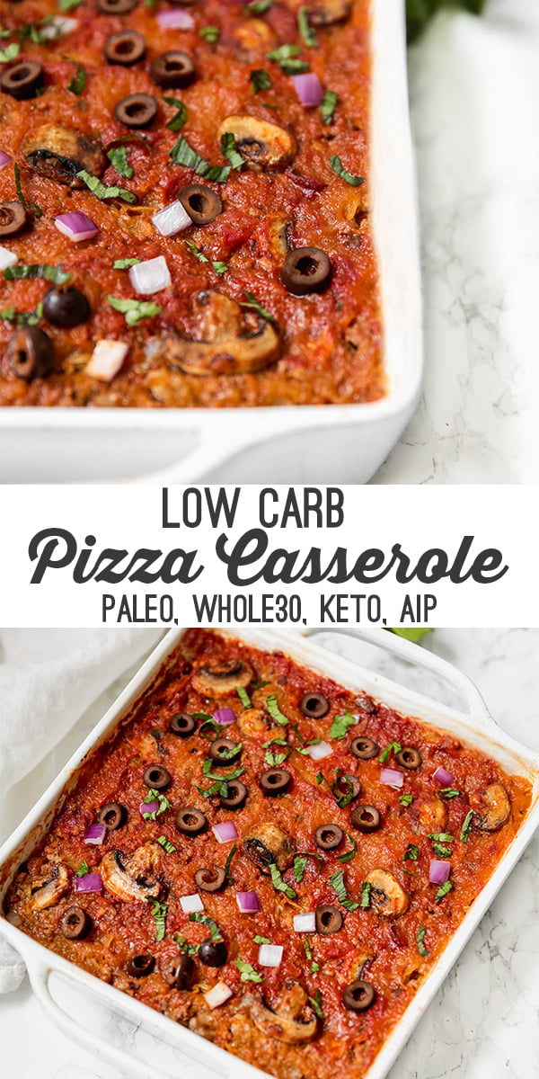 Low Carb Spaghetti Squash Pizza Casserole (Paleo, Whole30, AIP, Keto) -  Unbound Wellness