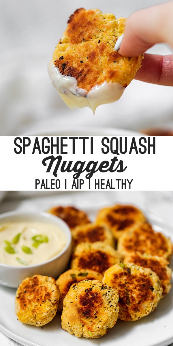 spaghetti squash nuggets pin