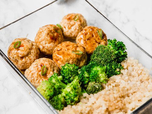 【4巻セット】 Meatball 肉球 Teriyaki Chicken Meatball Meal Prep (Paleo, Whole30, AIP
