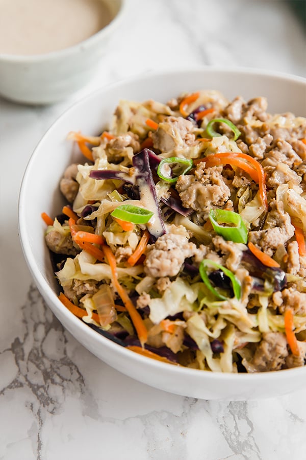 Easy Egg Roll In a Bowl (Whole30, Keto, Paleo) - Unbound Wellness