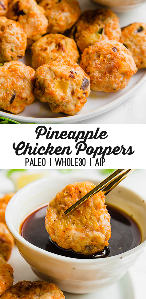 pineapple chicken poppers