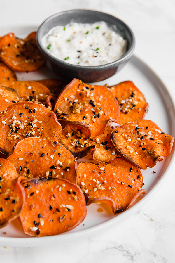 Sweet Potato Everything Bagel Chips 