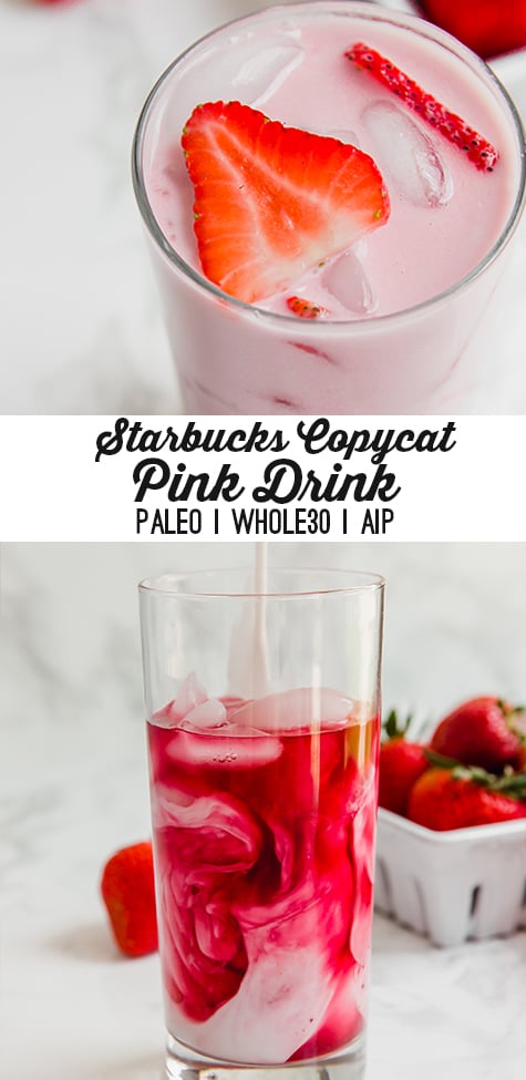 Starbucks Pink Drink Copycat {Only 3 Ingredients!} - Belly Full