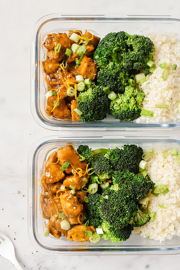 Ginger Orange Chicken Meal Prep - Easy Peasy Meals