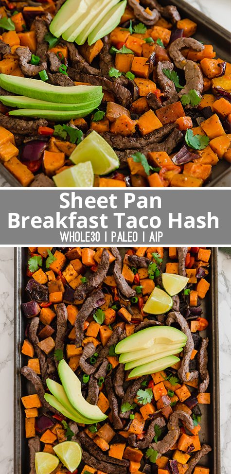 Sheet Pan Breakfast Taco Hash